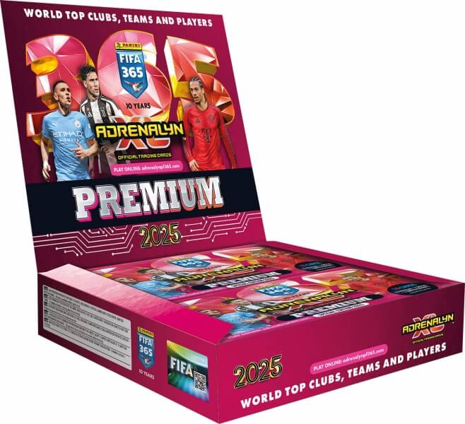 Futbalové karty Panini FIFA 365 2024/2025 Adrenalyn - Premium Box