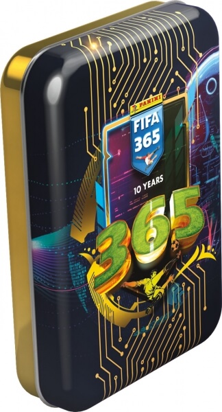 Futbalové karty Panini FIFA 365 2024/2025 Adrenalyn - plechovka malá vrecková