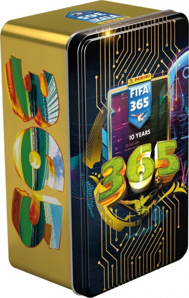 Futbalové karty Panini FIFA 365 2024/2025 Adrenalyn - plechovka veľká hranatá