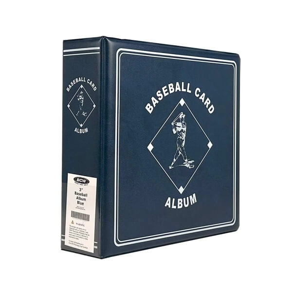 Krúžkový album BCW Baseball - Blue - 2. jakost
