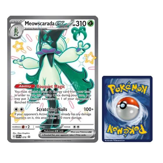 Pokémon JUMBO karta Meowscarada EX z Premium Collection 