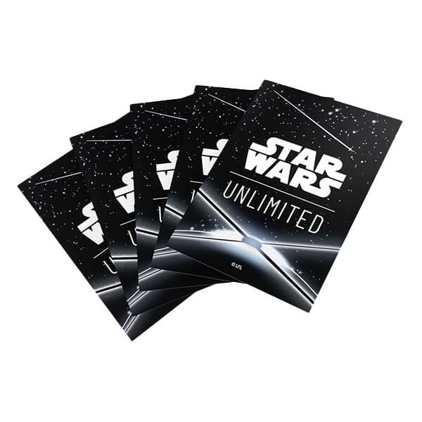 Obaly na karty Star Wars: Unlimited  -  Card Back Black - 60 ks