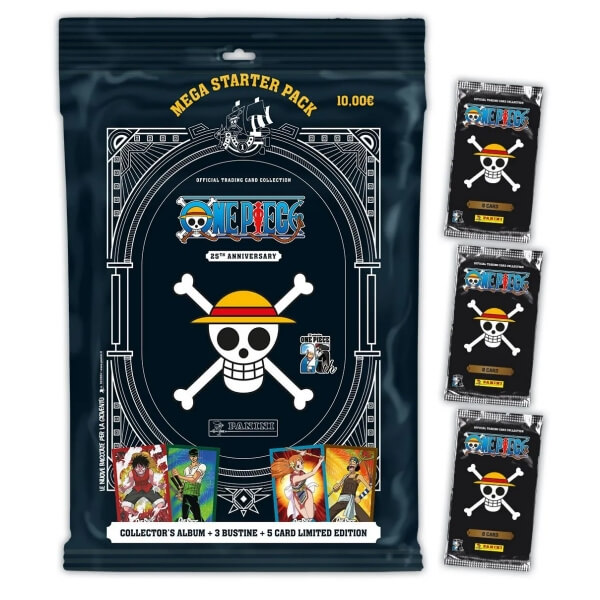 Panini One Piece Trading Cards - 25th Anniversary - Mega Starter Pack - DE
