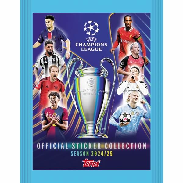 Topps Champions League 2025 - Balenie nálepiek