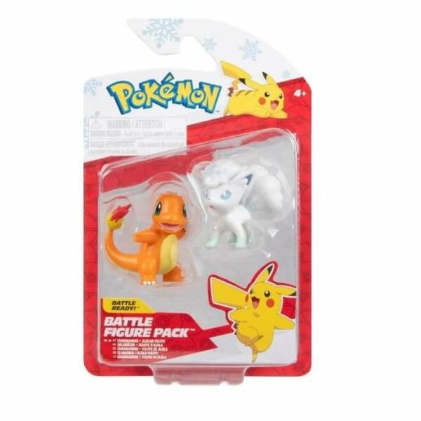 Pokémon akční figurky Charmander a Alolan Vulpix (Holiday Edition) - 5 cm