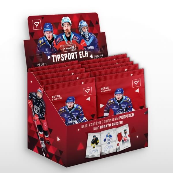 Hokejové karty Tipsport ELH 24/25 Retail box 1. série