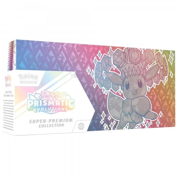 Pokémon Prismatic Evolutions Eevee Super Premium Collection - poškozeno