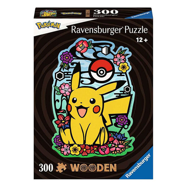 Dřevěné puzzle Pokémon Pikachu - 300 dílků