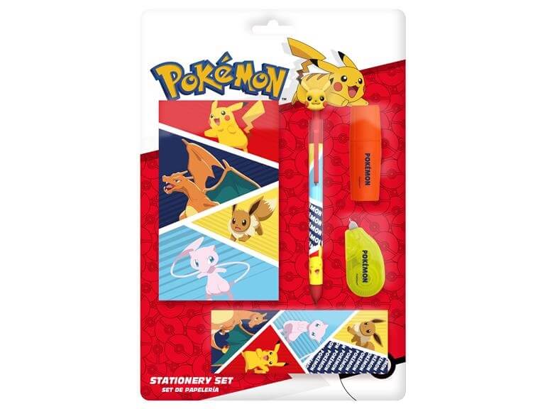 Sada školních potřeb Pokémon s notýskem