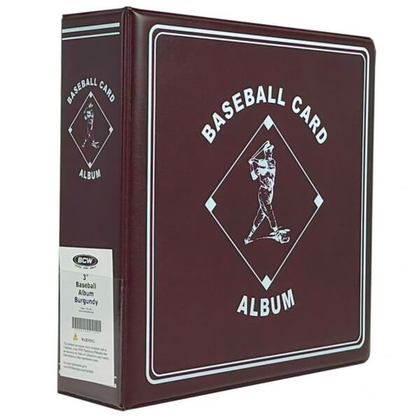 Krúžkový album BCW Baseball - Burgundy