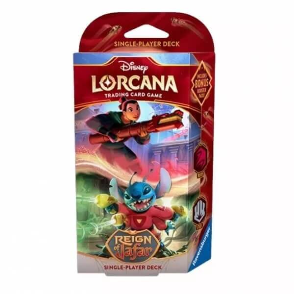 Disney Lorcana TCG: Reign of Jafar - Starter Deck - Mulan a Stitch (Ruby a Steel)
