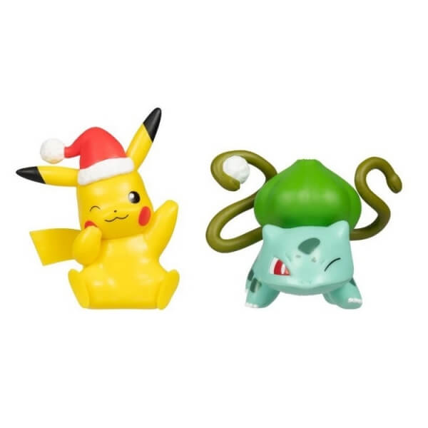 Pokémon akční figurky Bulbasaur a Pikachu (Holiday pack) - 5 cm