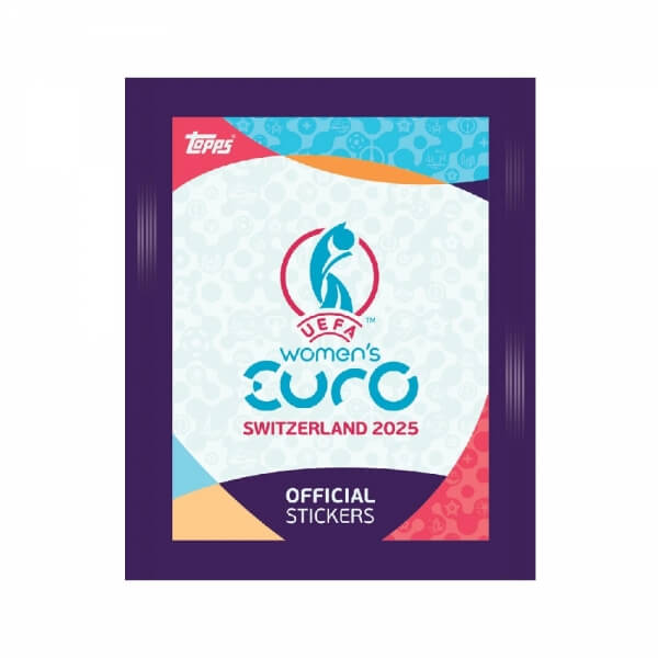 Topps EURO 2025 Women Booster balíček - samolepky