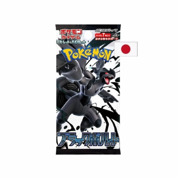 Pokémon Scarlet and Violet Black Bolt Jumbo Booster - 35 karet - japonsky