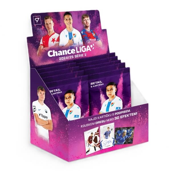 Fotbalové karty Chance liga 2024-2025 2. série Retail box