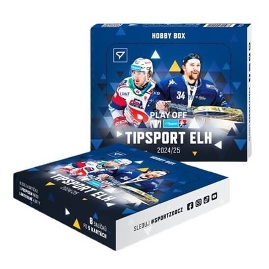 Hokejové karty Tipsport ELH 24/25 Play Off Hobby box