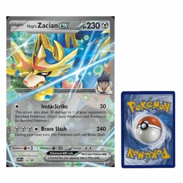 Pokémon JUMBO karta SVP 193 Hop's Zacian EX