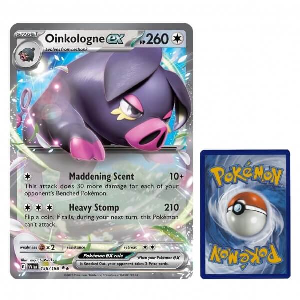 Pokémon JUMBO karta SV1 158/198 Oinkologne EX