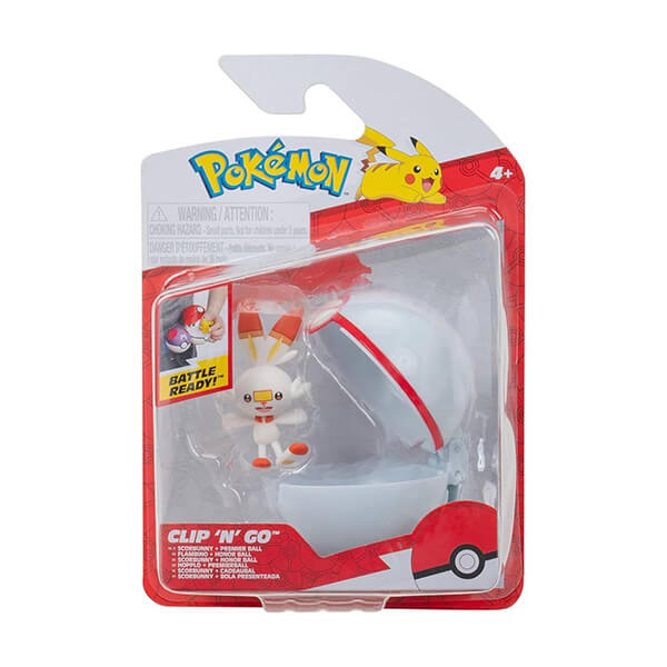 Pokémon Clip and Go Premier Ball - figurka Scorbunny