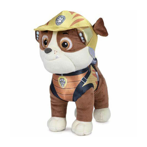 Tlapková patrola plyšák Rubble (Dino Rescue) - 27 cm
