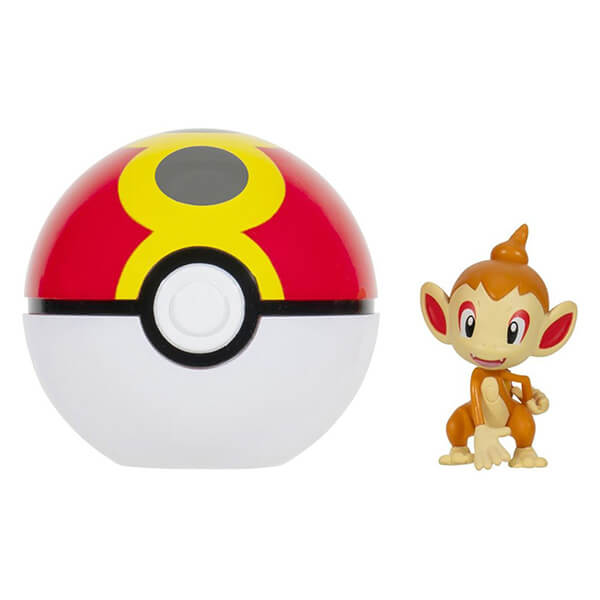 Pokémon hračka Clip and Go Repeat Ball - figurka Chimchar