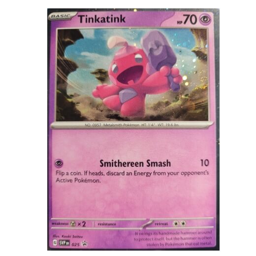 Pokémon promo karta Tinkatink z 3-packu Paldea Evolved