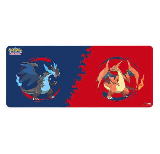 Pokémon hrací podložka 6ft 183 x 76 cm - Mega Charizard X a Mega Charizard Y