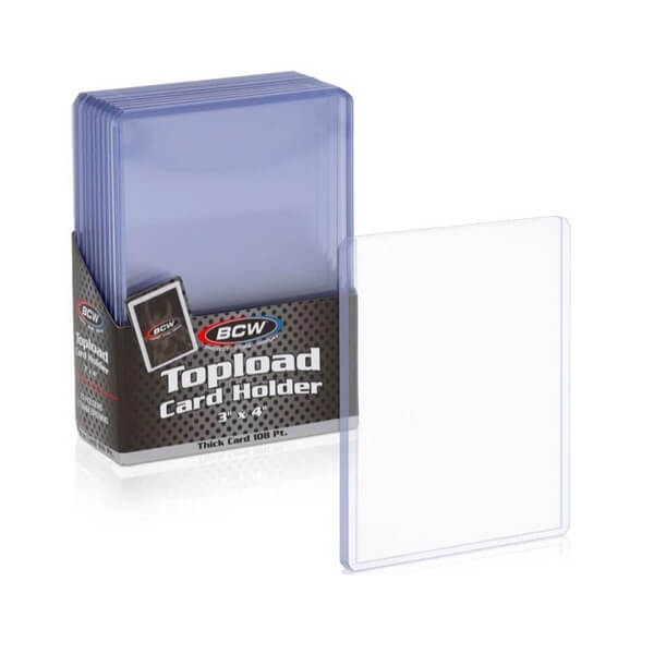 Toploader BCW 3x4 Thick Cards 108 PT - 10 ks