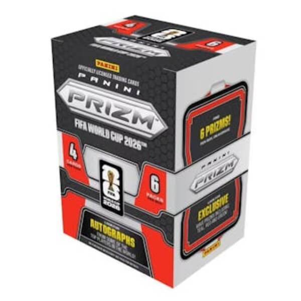 2026 Panini Prizm FIFA World Cup Soccer Blaster Box - Teal, Red, Green - fotbalové karty