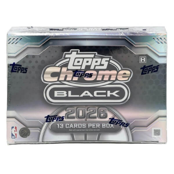 2026 Topps Chrome Black Basketball Hobby Box - karty NBA