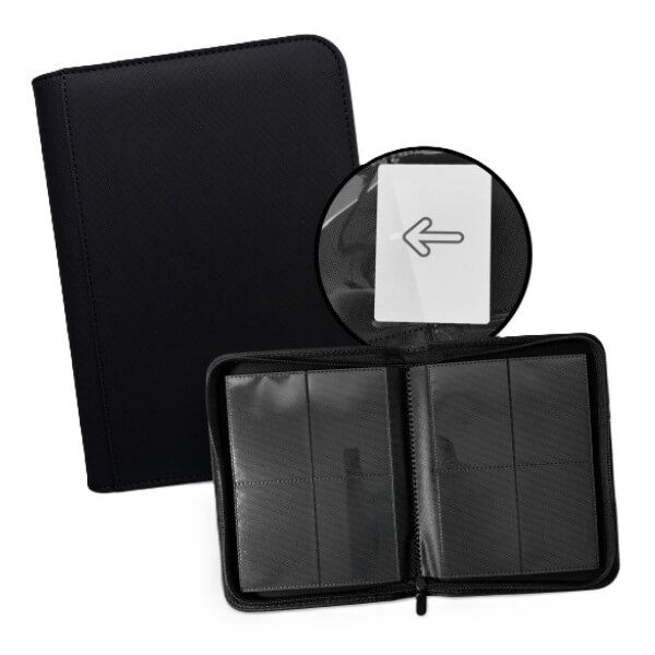 Album na karty TCG Guru Zip Binder 4-Pocket - Xenon Black