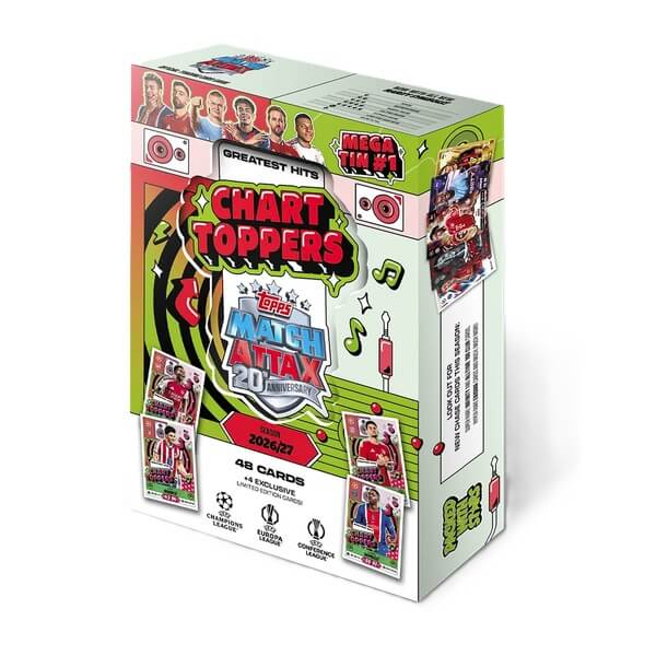 2026-2027 Topps Match Attax Mega Tin 1 Chart Toppers - fotbalové karty