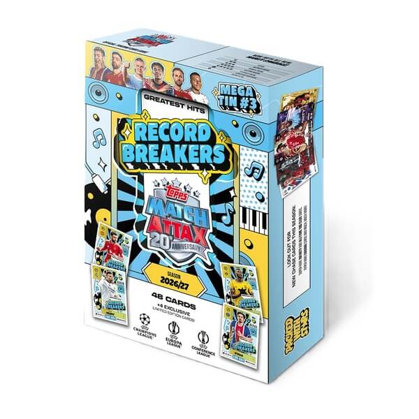 2026-2027 Topps Match Attax Mega Tin 3 Record Breakers - fotbalové karty