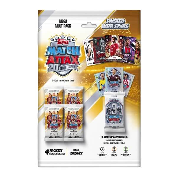 2026-2027 Topps Match Attax Mega Multipack - fotbalové karty