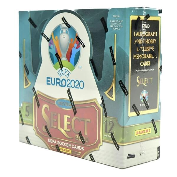 2019/2020 Panini Select UEFA Euro Preview Soccer Hobby Box - fotbalové karty