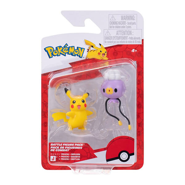 Pokémon akční figurky Pikachu a Drifloon - 5 cm