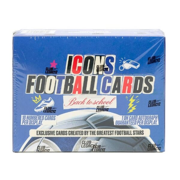 2026 Club Legacyz Icons Football Back to School 5th Edition Hobby Box - fotbalové karty