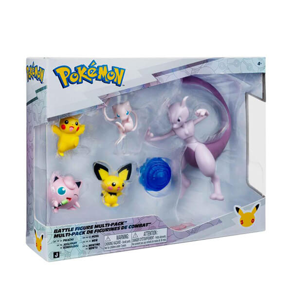 Pokémon akční figurky 5-Pack (Pikachu, Pichu, Mew, Jigglypuff a Mewtwo)