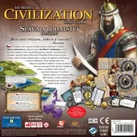 Desková hra Civilization: Sláva a bohatství - rozšíření v češtině - zadní strana krabice