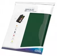 Ultimate Guard Zipfolio 480 - 24-Pocket XenoSkin (Quadrow) - Green