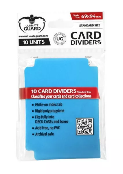 Oddělovač na karty Ultimate Guard Card Dividers Standard Size Blue - 10 ks