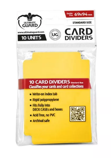 Oddělovač na karty Ultimate Guard Card Dividers Standard Size Yellow - 10 ks