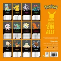 Oficiální Pokémon kalendář pro rok 2020 - zadní strana