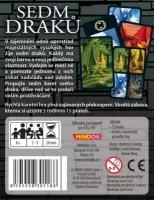 Karetní hra Mindok Sedm draků - zadní strana krabice