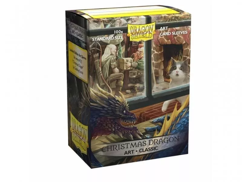 Obaly na karty Dragon Shield Classic Art Sleeves - Christmas Dragon – 100 ks
