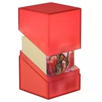 Krabička Ultimate Guard Boulder Deck Case 100+ Standard Ruby - pootevřená