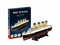 3D Puzzle Revell - Titanic - 30 dílů - krabička a Titanic