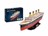 3D Puzzle Revell - Titanic - 113 dílů - krabička a Titanic