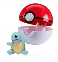 Pokémon figurka Squirtle a Poké Ball