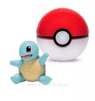 Pokémon Clip and Go - Pokémon hračka - Figurka Squirtle s Poké Ballem